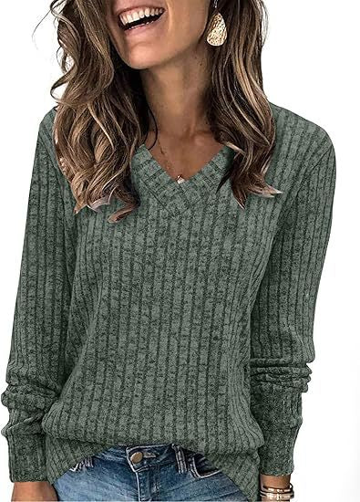 WISH™ – Ribbed Brushed Knit Top