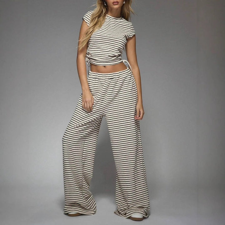 OWENA™ - Casual Striped Co-ord Lounge Set