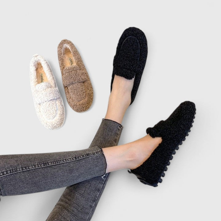 LUCIA™ – Fleece Moccasin Loafers