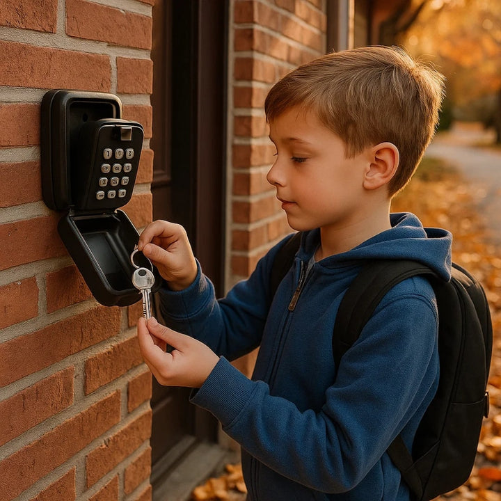 Key safe used beside a front door