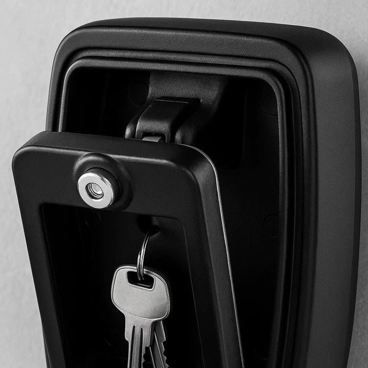 Key safe open with keys inside