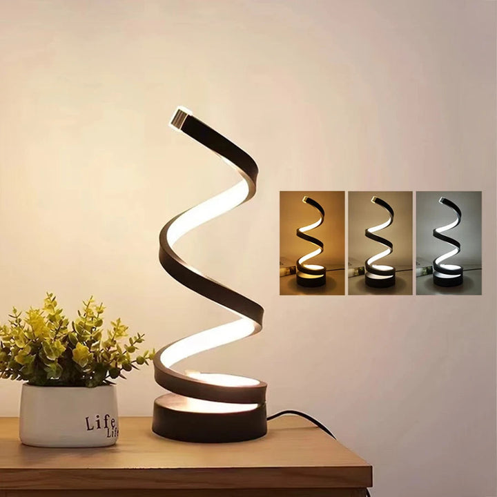 Spiral LED Table Lamp