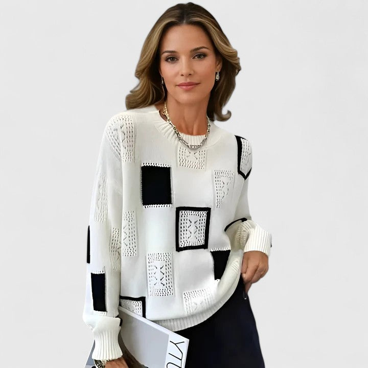 BRITT™ – Geometric Knit Sweater