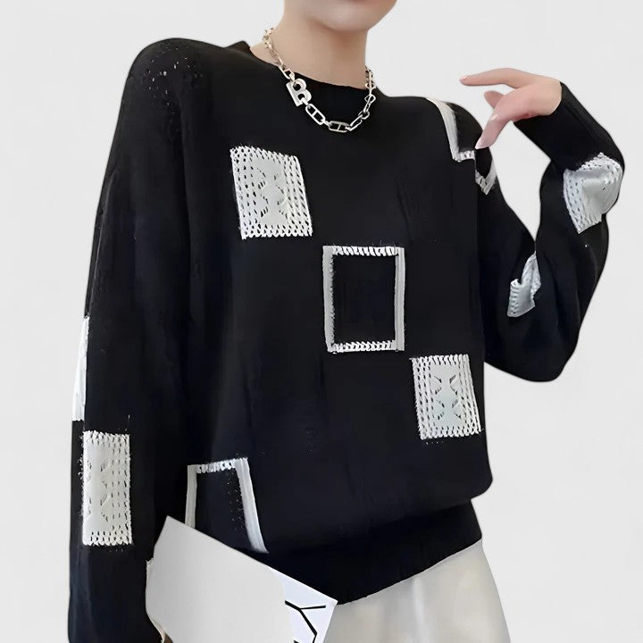 BRITT™ – Geometric Knit Sweater