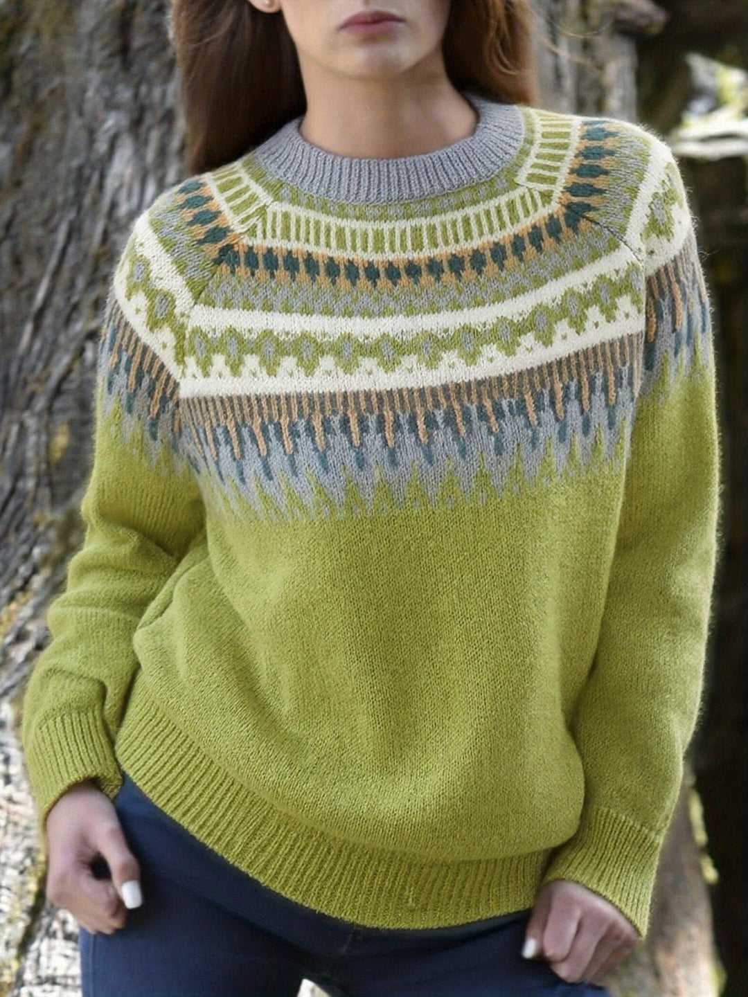 ISLA™ – Nordic Pattern Knit Jumper
