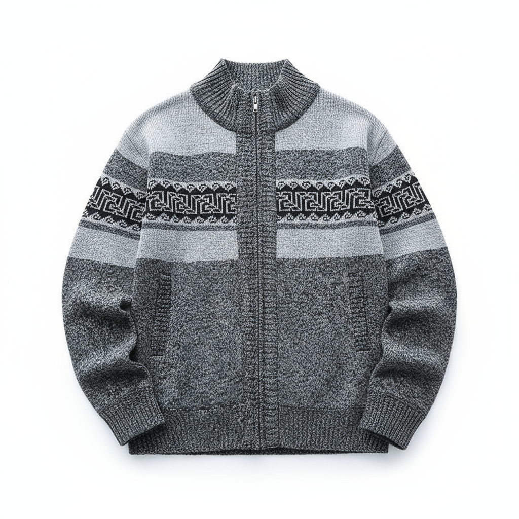 Matthew - Zip-Up Vintage Cardigan