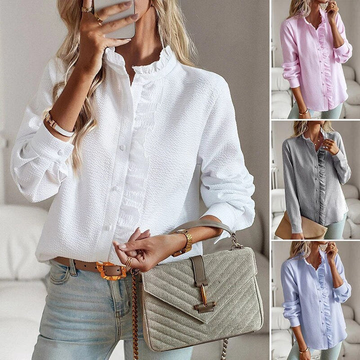 LISA™ – Ruffled Button-Up Blouse