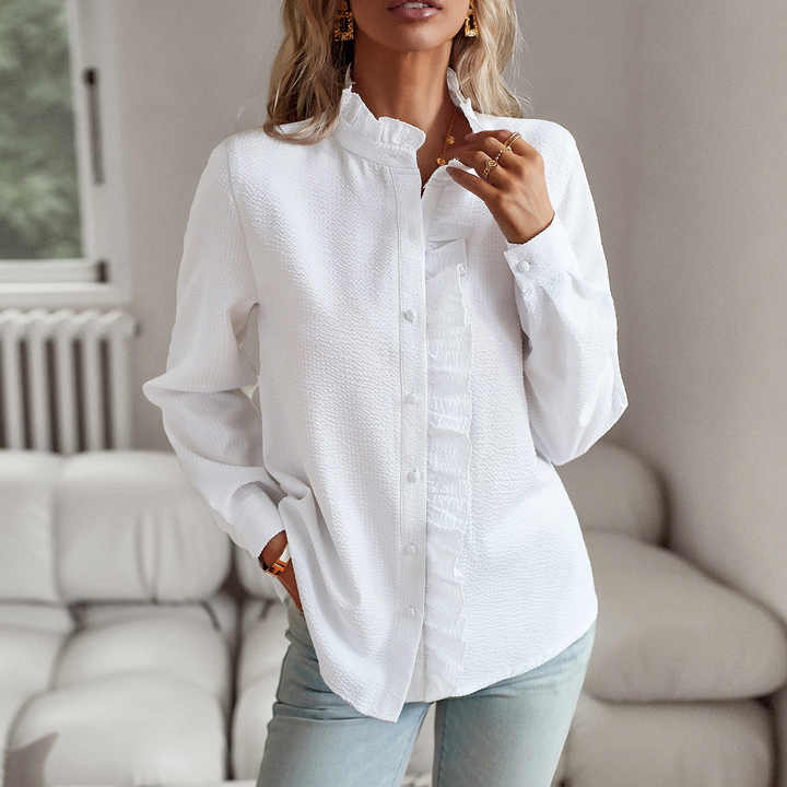 LISA™ – Ruffled Button-Up Blouse